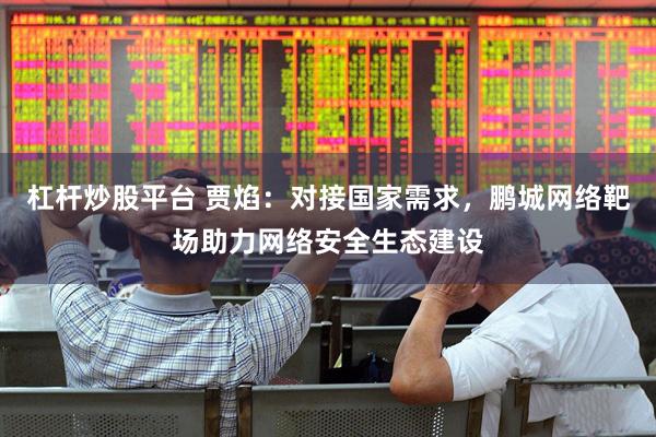 杠杆炒股平台 贾焰：对接国家需求，鹏城网络靶场助力网络安全生态建设