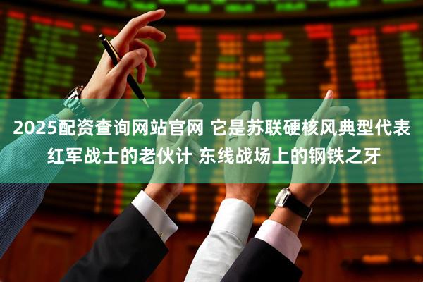 2025配资查询网站官网 它是苏联硬核风典型代表 红军战士的老伙计 东线战场上的钢铁之牙